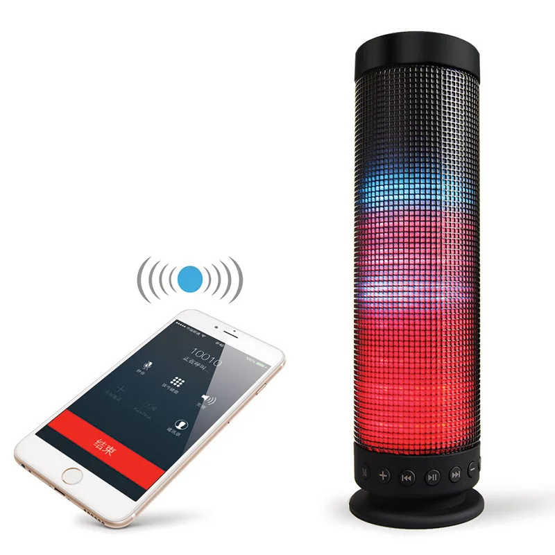 Yoteen светодиодный Bluetooth динамик цветной 360 градусов объемный громкий стерео