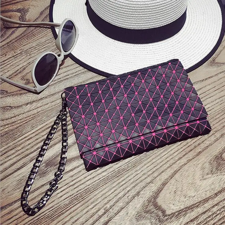 

2017 Newest  Women's Geometry Lattice Handbag Envelope Clutch Bag  baobao bag Chain Shoulder Bag  Bolsa Free Shipping