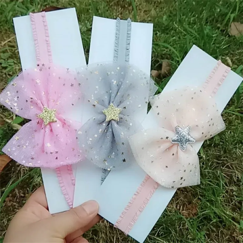 

NEW FATION 2019 Fashion Girls Baby Bowknot Elastic Bowknot Headband For Girls Headwearps