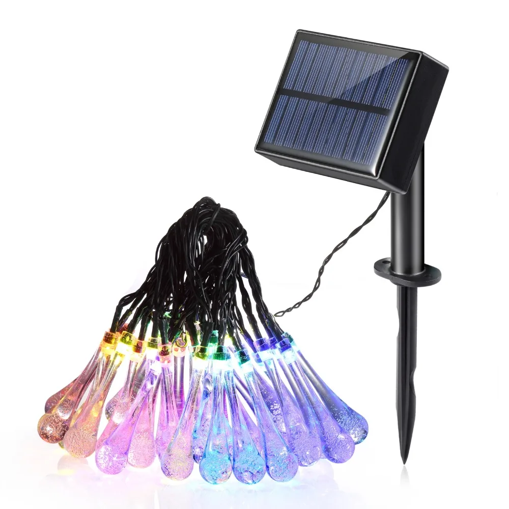 

Waterproof LED Solar String Light 20/30/100 LEDs Solar Fairy String Light Outdoor Garden Wedding Decoration Christmas Holiday