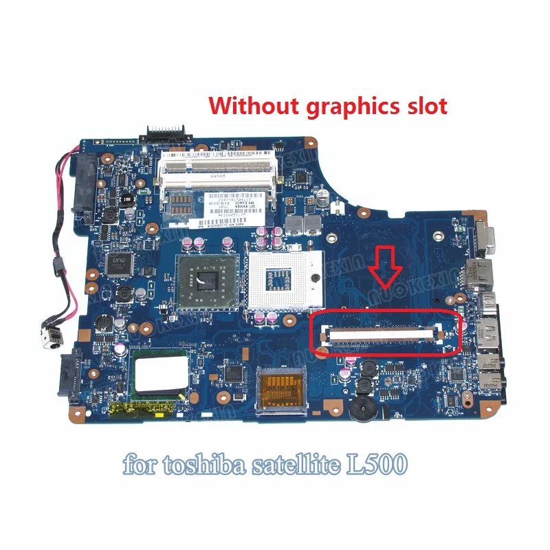 

NOKOTION KSWAA LA-4981P MB K000083110 For toshiba Satellite L500 laptop motherboard GL40 DDR2 Without graphics slot