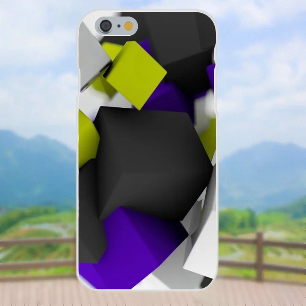 Синий свет абстрактным 3d для Apple IPhone X XS Max XR 4 4S 5 5C 5S SE 6 S 7 8 Plus Мягкий