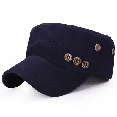 BING YUAN HAO XUAN мужские плоские кепки и шляпы с пуговицами для путешествий на открытом воздухе, армейские шапки для женщин и мужчин, летние бейсболки - Цвет: blue