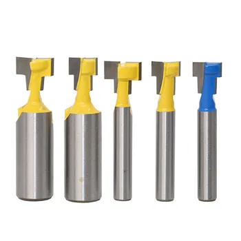 

1/4 Inch t-slot Wood milling cutters 12.7mm Shank router bit for Photo Frame/Hook keyhole Carving knife woodworking power Tool