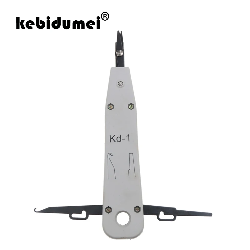 

kebidumei KD-1 Network Tool Wire Cut Tool Telecom Phone Cable Cat5 RJ11 RJ45 Network Punch Down Impact Insertion For KRONE