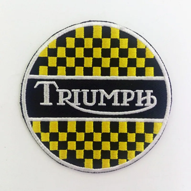 Нашивка с логотипом Triumph на заказ приклеивающаяся утюгом тканевая шляпа или