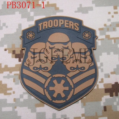 501st Легион трооперы 3D ПВХ патч - Цвет: PB3071 Tan