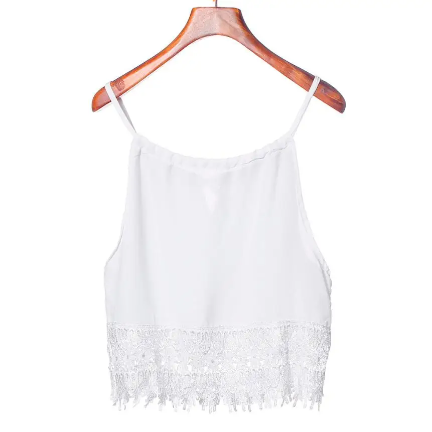 Fashion camisoles for women 2018 Women Girl Lace Tops Short Sleeve