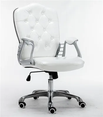 Многоцветное роскошное Королевское PU домашнее компьютерное кресло из бархатной ткани со средней Спинкой Кресло руководителя современное эргономичное офисное кресло C60 - Цвет: c