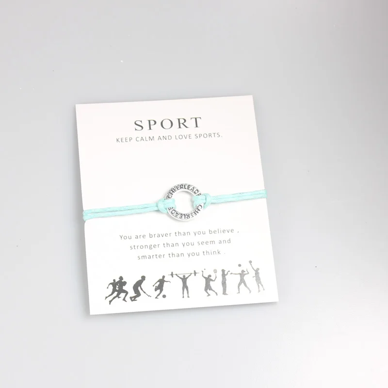 تصميم جديد الفضة المشجع سحر أساور للتعديل الرغبات أساور للنساء الرجال الصداقة هدية مع بطاقة تصميم جديد الفضة المشجع سحر أساور للتعديل الرغبات أساور للنساء الرجال الصداقة هدية مع بطاقة