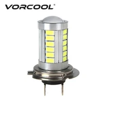 VORCOOL H7 6,6 Вт светодиодный фонарь для фар SMD 5630 33 светодиодный s 2500 K светодиодный противотуманный фонарь желтый свет автомобильные аксессуары