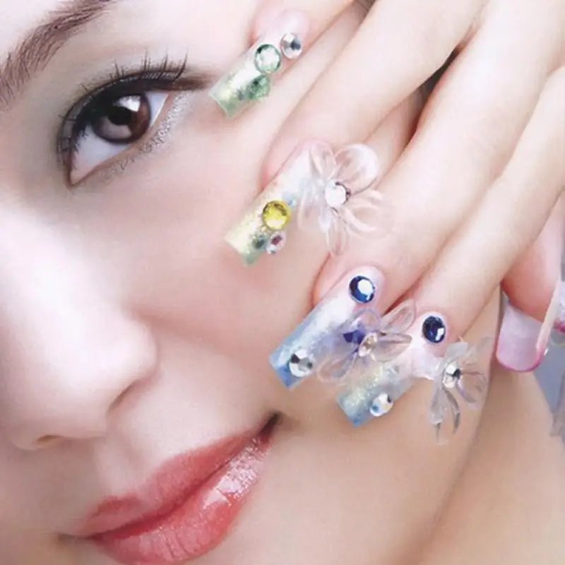 500 pcs Hot Fashion Women Lady Clear Media False Acrylic Artificial Nail Art Tips | Красота и здоровье