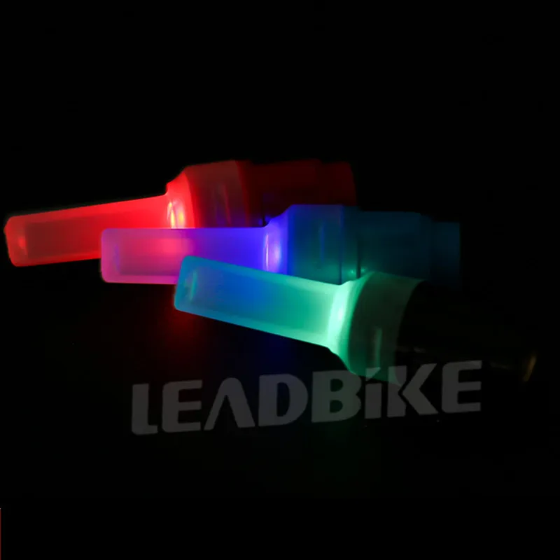 Leadbike 2 шт. велосипедная газовая лампа шина для колеса клапан колпачок светодиодный светильник Аксессуары для велосипеда водонепроницаемый для ночной езды украшения