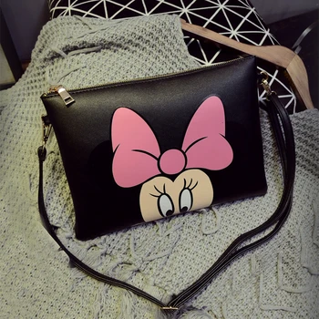 

Fashion Women Messenger Bags Mickey Clutch Bag Minnie Women Leather Handbag Bolsa Feminina Bolsas mochila carteira sac a main