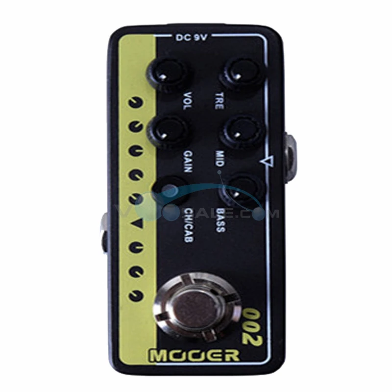 Mooer 002 UK Gold 900 педаль гитарного эффекта высокого качества двухканальный