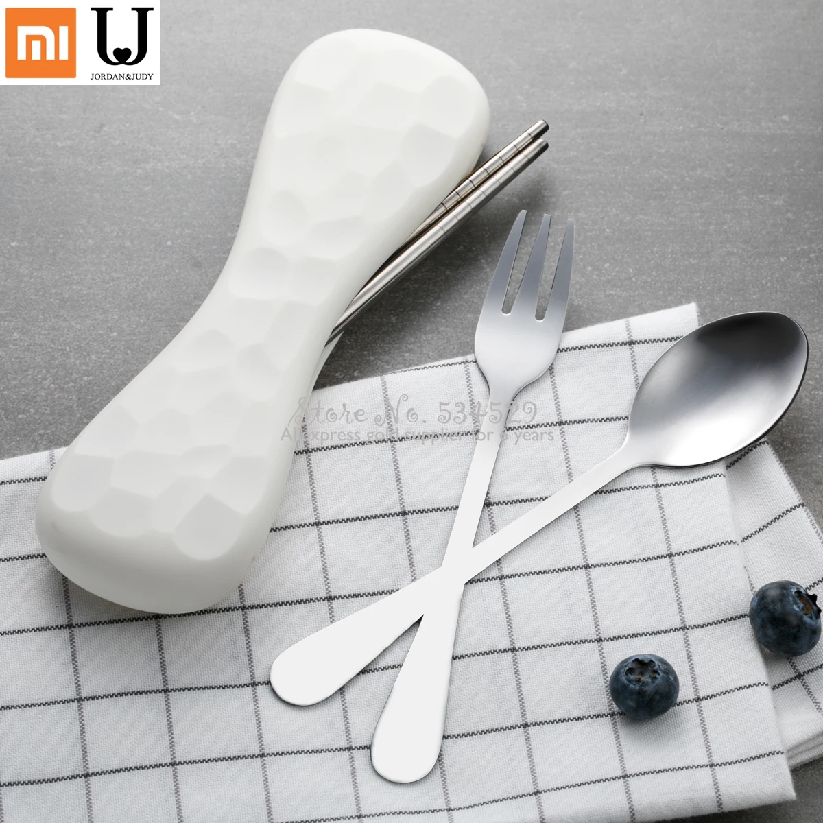 

Smart Home Xiaomi Factory Provides Three Sets Of Fashionable Tableware 410 Stainless Steel Portable Fashion Safety Eco-Friendly