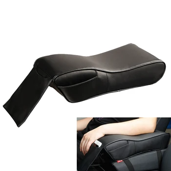 

New Car Universal Memory Foam Armrest Box Mat Car Interior Armrest Pad Set PU Leather Styling Armrest Box Pad
