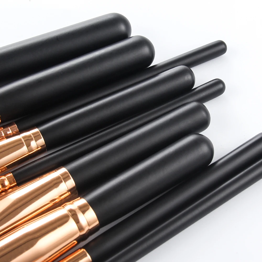 15pcs brown makeup brushes (3)