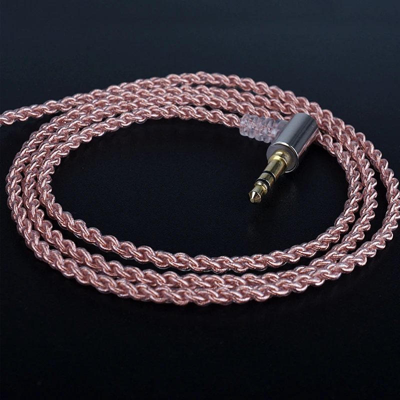 Upgrade HIFI MMCX Cable for Shure SE215 SE535 SE846 SE425 Earphone Headphone Wire with Heat Shrink Tubing for iPhone Android IOS