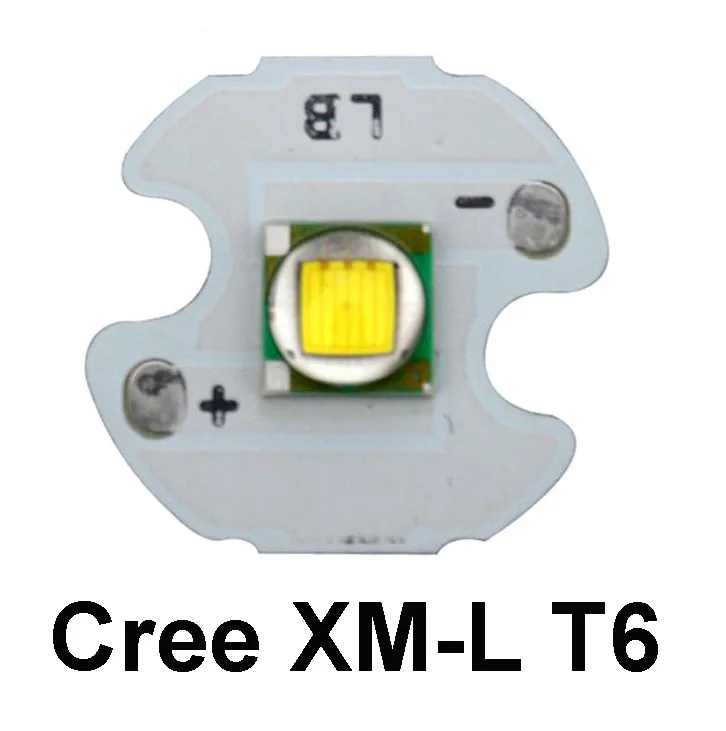 CREE XM L T6 LED Chip High Power 10W T6 LED Lamp CREE LED Bead Emitter with 16MM heatsink LED