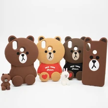 

3D Cute Cartoon Bear Phone Case for Xiaomi Mi8 Mi 8 Soft Silicone Rubber Back Cover Coque Funda for Xiaomi Mi8 SE Mi 8 SE Mi8SE