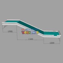 Наружная надувная водная горка китайского производства