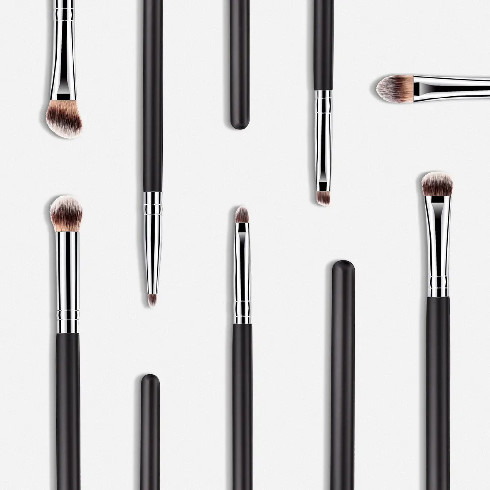 7 шт. Pro Smoky кисти для макияжа глаз набор угловых бровей Тени для век Смешивание контур консилер кисть для губ кисть для размазывания кисти для макияжа