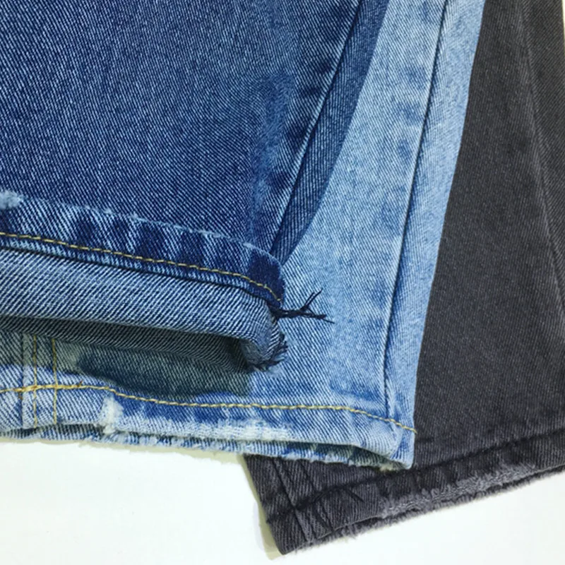 Нерегулярные джинсовые брюки весна осень женские брюки с широкими штанинами шикарные средняя талия BF девять очков брюки новые свободные X271