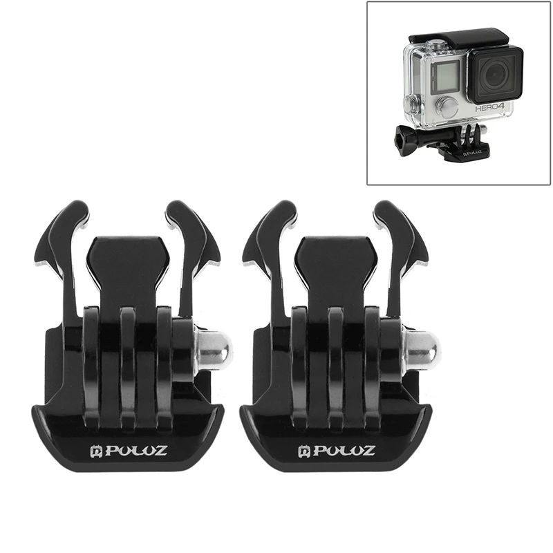 

2 PCS Horizontal Surface Quick Release Buckle for GoPro HERO4 Session 4 3+ 3 2 1