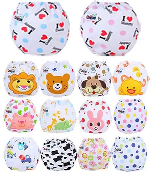 

1 PCS Reusable Baby Infant Nappy Cloth Diapers Soft Covers Baby Nappy Size Adjustable Training Pants Size Adjustable Cut Pattern