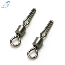 200 шт./лот «Три в одном» поворачивается на боковая линия, Застежка Клип рыболовные снасти рыболовные крючки Разъемный соединитель для рыбалки вертлюги с защелкой