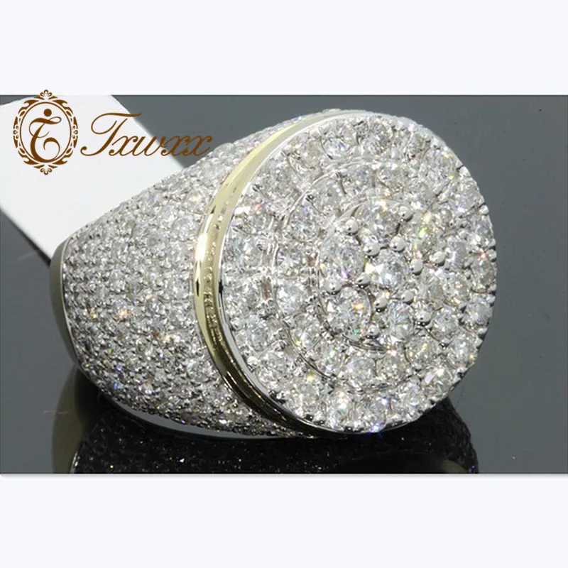 

Luxury Finger ring 5A zircon Cz Crystal silver Engagement Wedding Band Rings For Men bijoux Jewelry Anel Male Gift