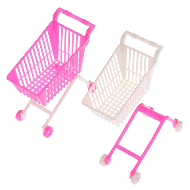 Creative Mini Children Handcart Simulation Small Supermarket Shopping Cart Utility Cart Pretend Play Toys Strollers Kids Gift 2