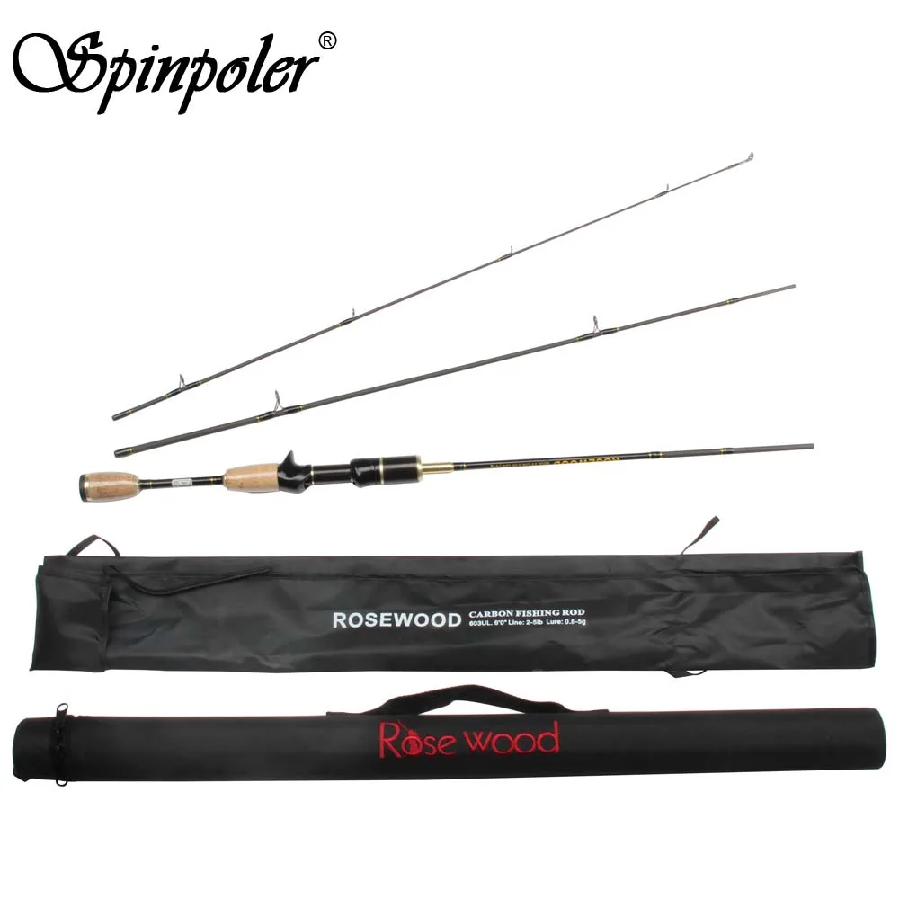 

2019 Free Shipping Ultralight Spinning Rod Baitcast Rod(3 Piece), 0.8-5g Lure Weight, 2-5lb Line Weight, Slow Power, 6'