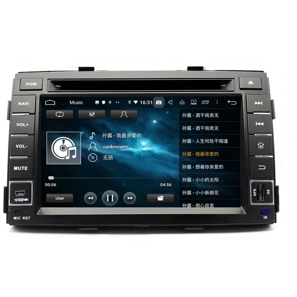 Best DSP Android 9.0 Octa Core 7" Car DVD Head Unit for Kia Sorento 2011 2012 RDS Radio GPS 4GB RAM Bluetooth 4.2 WIFI USB 32GB ROM 6