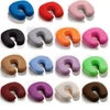 Memory Foam Neck Pillow Resting Head Neck U Shape Soft Travel Pillow For Office Train Rest Airplane 15 Colors Neck Pillows 1