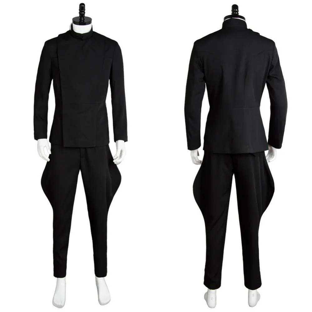 Star Wars Cosplay Imperial Officer Garbardine Costume Black Uniform Jacket Pants Star Wars Cosplay Imperial Officer Garbardine Costume Black Uniform Jacket Pants
