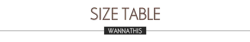 size table