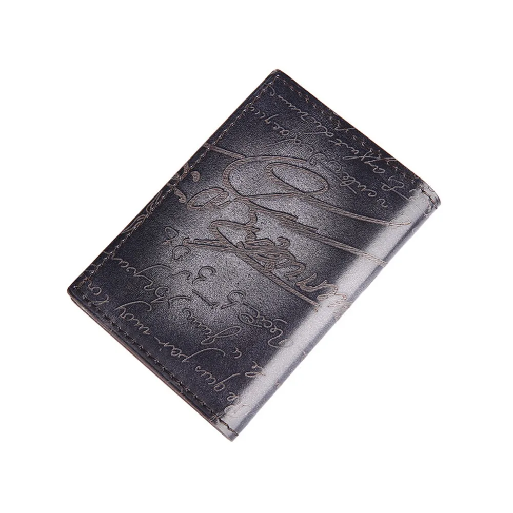 

TERSE_Wholesale price mens leather card holder with engraving luxury Italian genuine leather card wallet 6 colors in stock