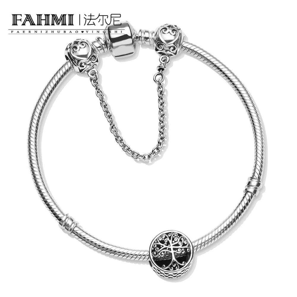 

FAHMI 100% 925 Sterling Silver New 1:1 FAMILY TREE Bracelet Set Original Women's Gift Trend Personalized Jewelry