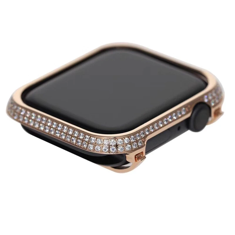 For Apple Watch Series 4 iWatch Luxury Watch Case Hand Made By Crystal Diamond Shell Protect Cover For Apple Watch Series 1 2 3