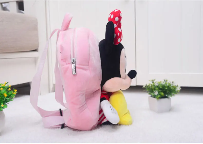 Disney новый детский сад милый плюшевый рюкзак мультфильм аниме Детский плюшевый рюкзак