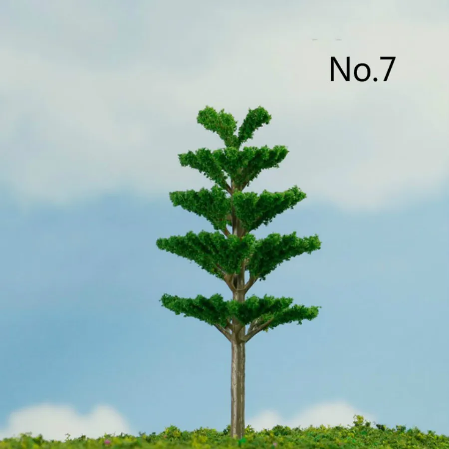 200PcsLot 1500 Scale Mini Plastic Model Trees Train Railroad Scenery for House Classroom Park Layout Scene Kids Toy (14)