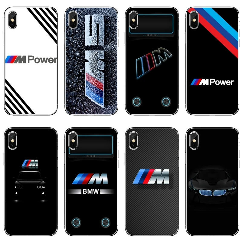 

new BMW M Series Logo luxury car For Apple iPhone X XR XS Max 8 7 plus 6s 6 plus SE 5s 5c 5 4s 4 TPU Soft phone cover case