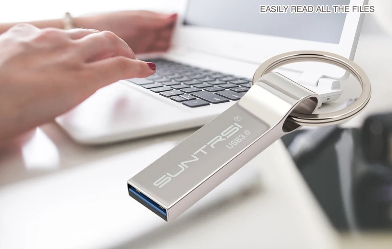Suntrsi USB3.0 накопитель 16 ГБ 32 ГБ Водонепроницаемый металл USB Memory Stick высокое Скорость USB3.0 Флешка 64 ГБ с ключ палки Cle USB