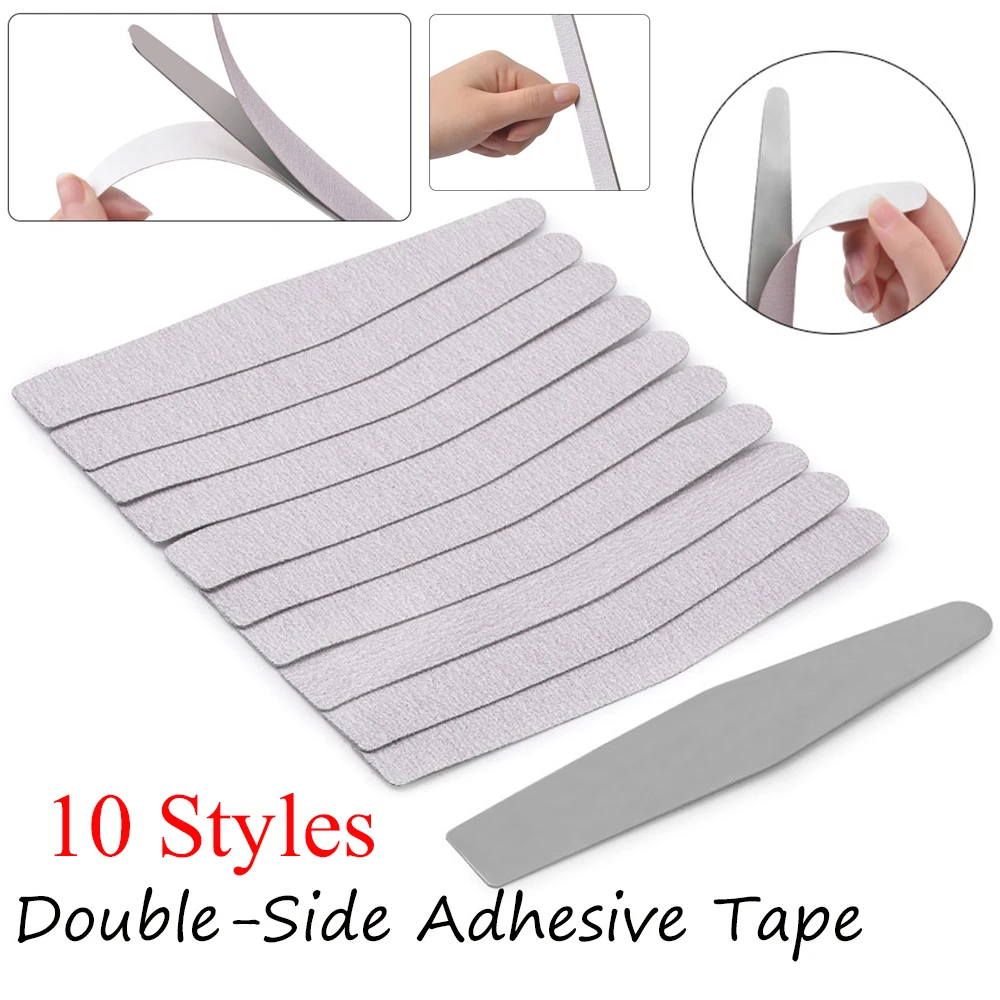 

10PC/Set Pro Double-sided Adhesives Tape Grey Green Nail Files Sanding Buffer Pedicure Manicure DIY Nail Care Beauty Tools Files