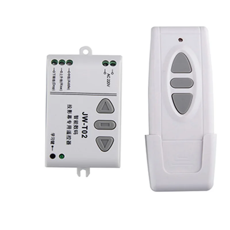 

AC 220V 315MHz/433MHZ Motor Remote Controller Wireless Remote Control Switch system for projection screen/garage door/blinds