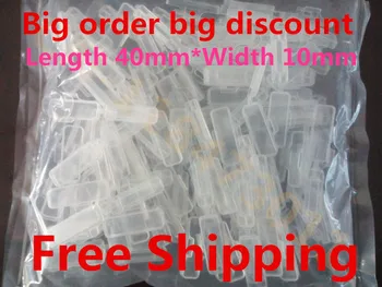 

Free Shipping 500 Pcs 40mmx10mm Wire marker Line Labeled Box Mark Transparent Cable Box Logo DR4010 signs Logo waterproof box