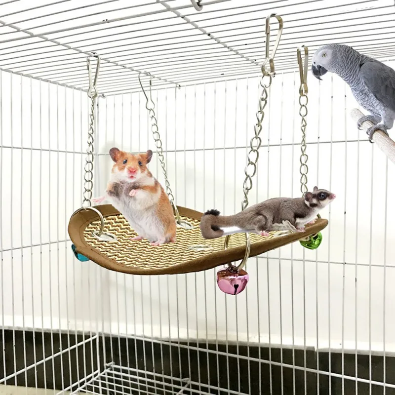

Pet Hammock Hamster Mice Rat Rodents Hanging Bed Cage small Pet Swing Nest Toys Ventilated Cool Spring and Summer