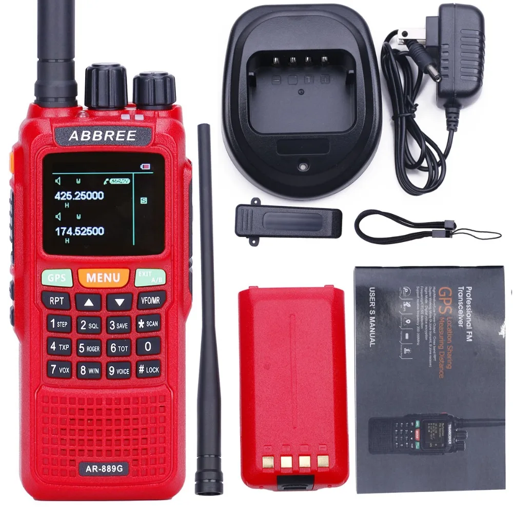 ABBREE AR 889G GPS обмена местоположения 10 Вт 999CH перекрестная полоса Ретрансляция